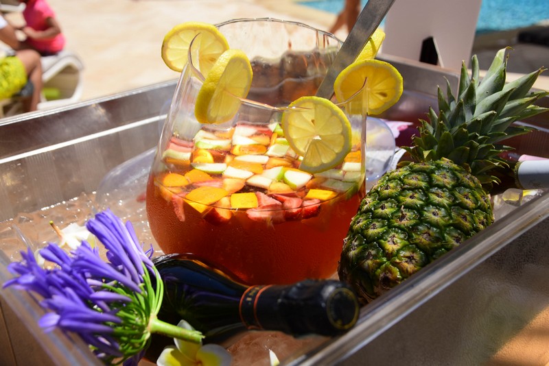 Lunch by the pool at Kempinski Summerland Hotel & Resort